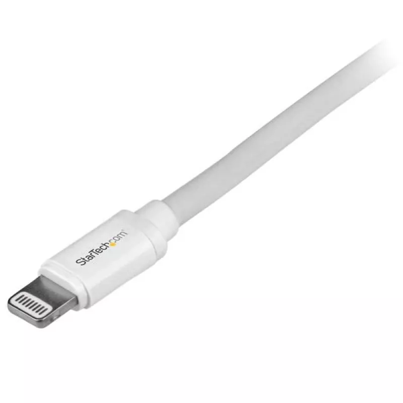 StarTech.com 2 m (6 ft.) USB-Lightning-kaapeli - pitkä iPhone / iPad / iPod latauskaapeli - Lightning-USB-kaapeli - Apple MFi -sertifioitu - valkoinen