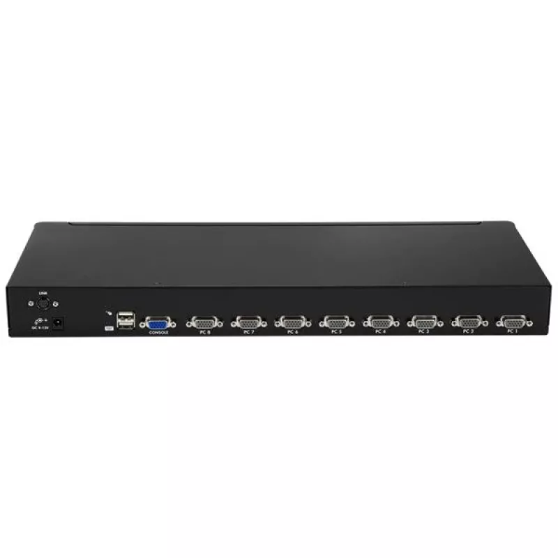 StarTech.com 8-porttinen 1HE räkkikiinnitteinen USB KVM -kytkinsarja OSD:llä ja kaapeleilla