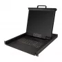 StarTech.com Rackmount KVM-konsoli – Single-Port VGA KVM 19 tuuman LCD-näytöllä palvelinkaappiin – täysin varusteltu universaali 1HE LCD KVM-laatikko kaapeleilla ja laitteistolla – USB-tuki – 50 000 MTBF