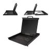 StarTech.com Rackmount KVM-konsoli – Single-Port VGA KVM 19 tuuman LCD-näytöllä palvelinkaappiin – täysin varusteltu universaali 1HE LCD KVM-laatikko kaapeleilla ja laitteistolla – USB-tuki – 50 000 MTBF