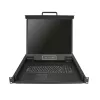 StarTech.com Rackmount KVM-konsoli – Single-Port VGA KVM 19 tuuman LCD-näytöllä palvelinkaappiin – täysin varusteltu universaali 1HE LCD KVM-laatikko kaapeleilla ja laitteistolla – USB-tuki – 50 000 MTBF