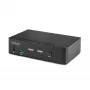 StarTech.com 2 portin DisplayPort KVM-kytkin, 8K 60Hz / 4K 144Hz, yksi näyttö, DP 1.4, 2x USB 3.0 -liitäntää, 4x USB 2.0 HID -liitäntää, painike- & pikanäppäinvaihto, TAA-yhteensopiva - käyttöjärjestelmäriippumaton, metallikotelo