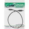 USB 2.0 -kaapeli Type-A uros / B uros musta 0,5 m InLine 34550X