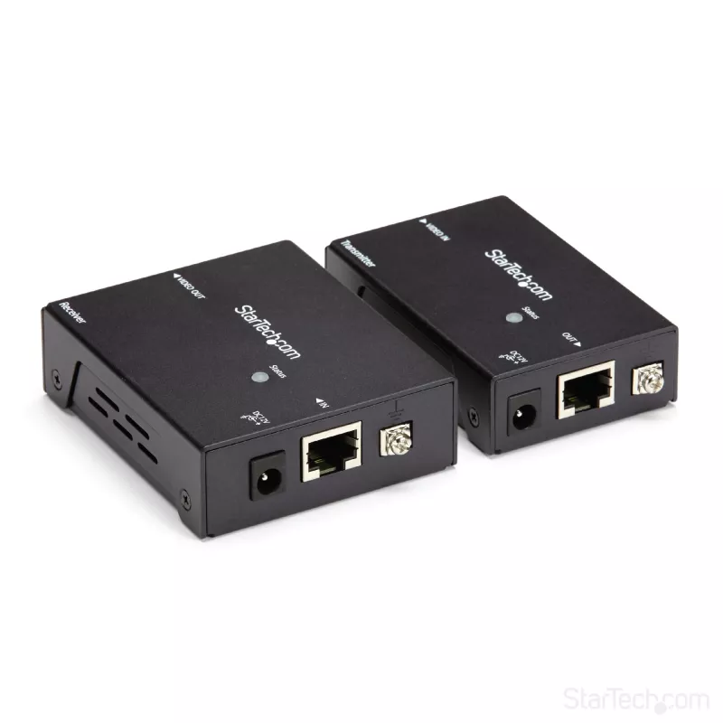 StarTech.com HDMI CAT5e - HDBaseT-jatko – virransyöttö kaapelin kautta – Ultra HD 4K – TAA