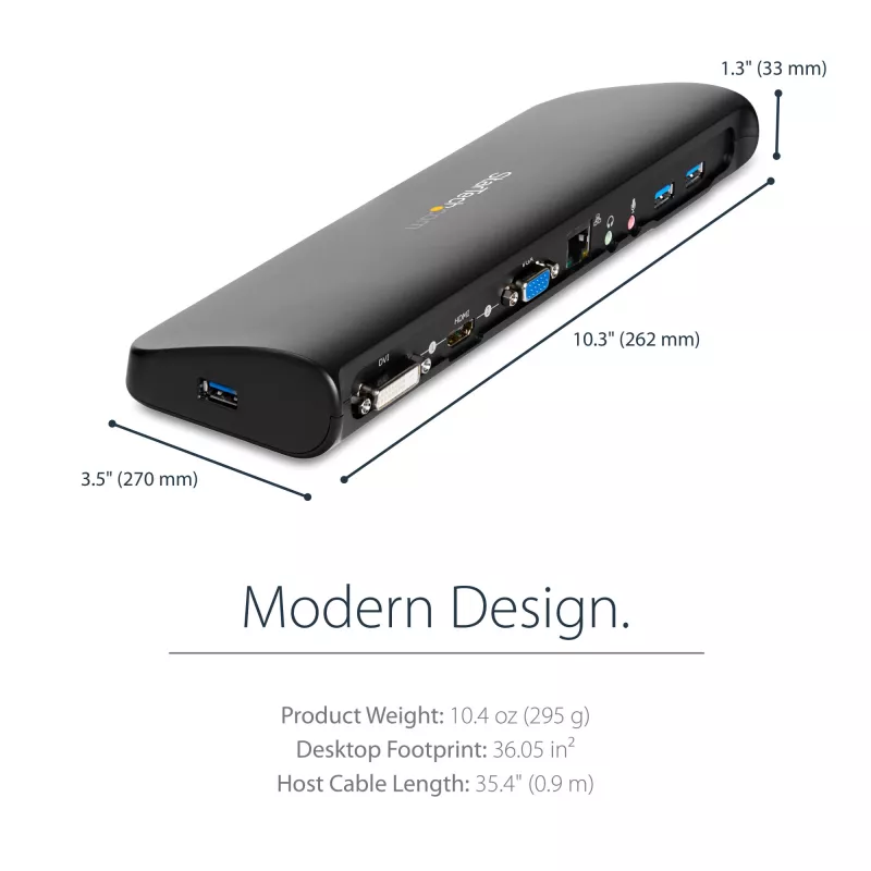 StarTech.com kahden näytön USB 3.0 -telakointiasema HDMI & DVI/VGA