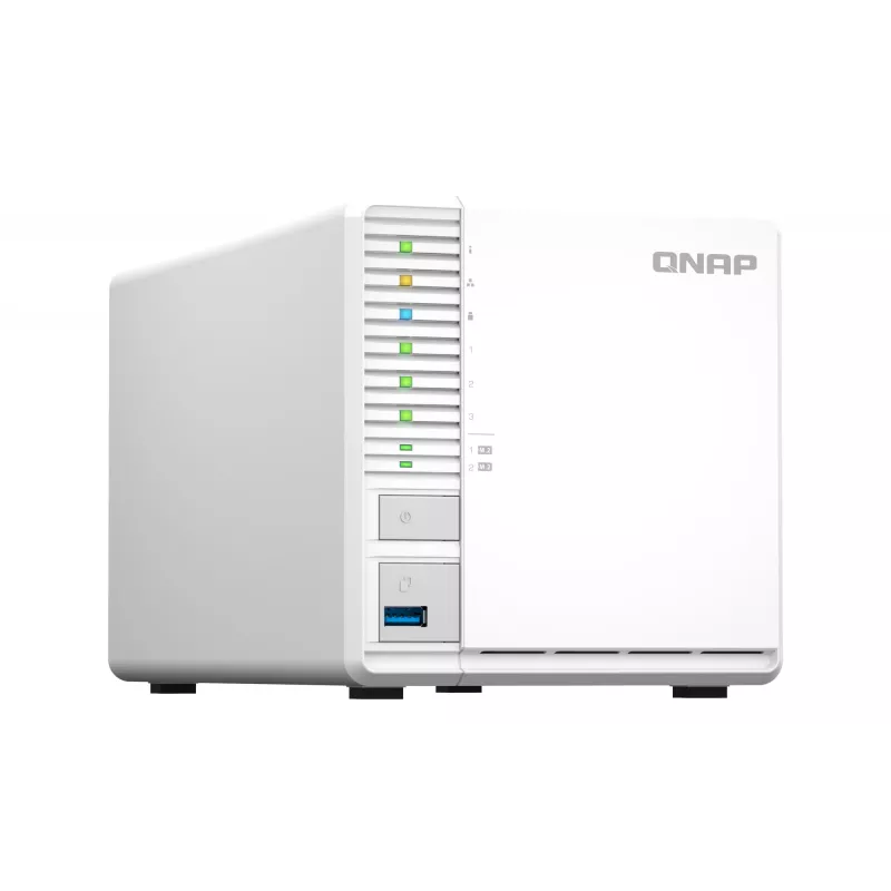 QNAP TS-364 NAS-tornikotelo Intel® Celeron® N5095 8 GB DDR4 0 TB QNAP Turbo System valkoinen