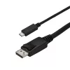 StarTech.com 2,9 m (9,8 ft.) USB-C - DisplayPort 1.2 -kaapeli 4K 60Hz – USB-C - DisplayPort -adapterikaapeli – HBR2 USB Type-C DP Alt Mode - DP-näyttö videokaapeli – toimii Thunderbolt 3:n kanssa – musta