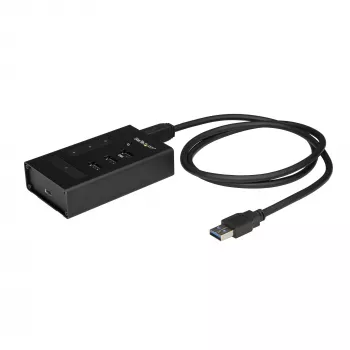 StarTech.com HB30A3A1CST 4-porttinen USB 3.0 -hubi, USB-A – 3x USB-A ja 1x USB-C, teollinen, metallia