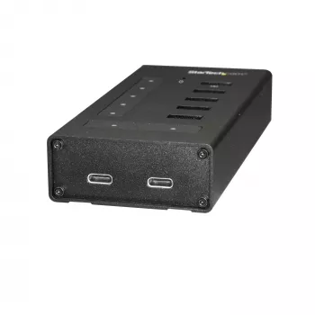 StarTech.com HB30C5A2CST 7-porttinen USB 3.0 -hubi, USB-C – 5x USB-A ja 2x USB-C, pikalatausportti, teollinen, metallia
