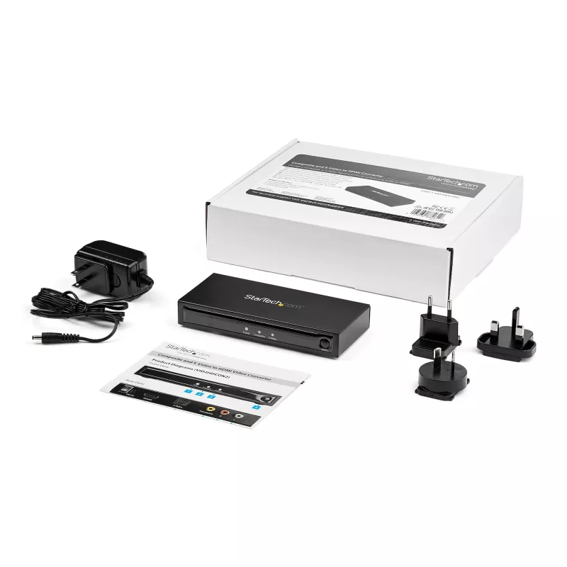 StarTech.com S-Video- tai Composite-HDMI-muunnin äänellä – 720p – NTSC ja PAL