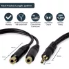 StarTech.com 15 cm stereo-haaroituskaapeli – 3,5 mm pistoke 2x 3,5 mm liitäntä