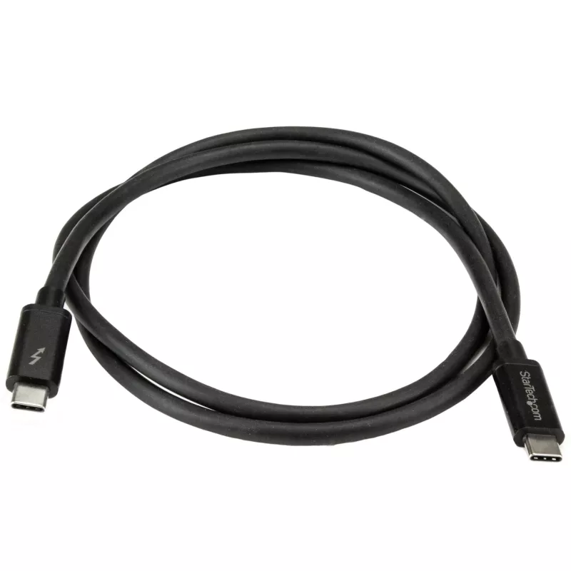 StarTech.com 1m Thunderbolt 3 (20Gbps) USB-C-kaapeli – Thunderbolt, USB ja DisplayPort yhteensopiva