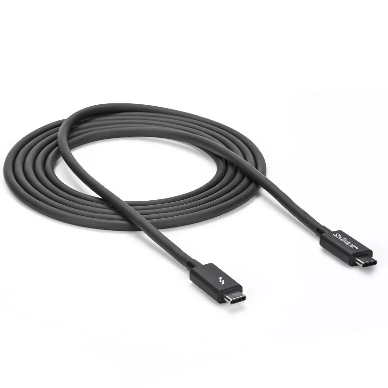 StarTech.com 2m Thunderbolt 3 (20Gbit/s) USB-C-kaapeli – yhteensopiva Thunderbolt, USB ja DisplayPort kanssa