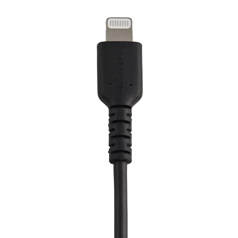 StarTech.com 15 cm kestävä musta USB-A-Lightning-kaapeli – vahva aramidikuituinen USB Type-A-Lightning-lataus-/synkronointikaapeli – Apple MFi -sertifioitu iPad/iPhone 12