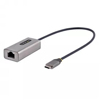 StarTech.com USB-C - Ethernet-sovitin, USB 3.0 - Gigabit Ethernet -verkkosovitin – 10/100/1000 Mbit/s, USB-C - RJ45 -Ethernet-sovitin (GbE), 30 cm kiinteä kaapeli, ajuriton asennus