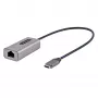 StarTech.com US1GC30B2 USB-C–Gigabit Ethernet -sovitin, USB 3.0, 10/100/1000 Mbps, ASIX AX88179A, 30 cm kaapeli, harmaa