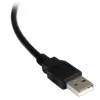 StarTech.com ICUSB2321FIS 1-porttinen FTDI USB–RS232 DB9 -sarjasovitinkaapeli, optisesti eristetty, 2,5 m, musta