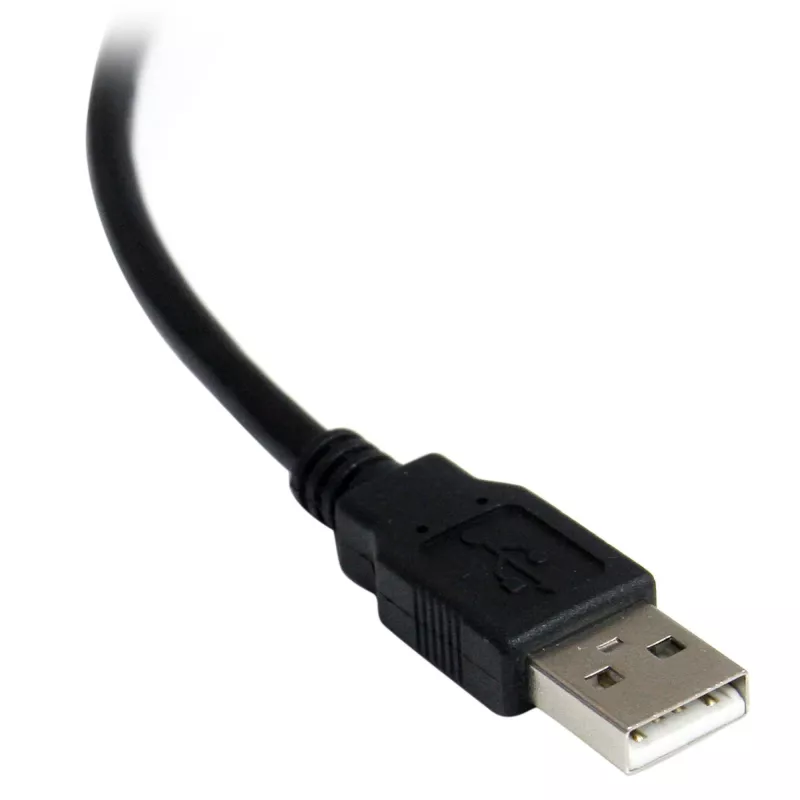StarTech.com ICUSB2321FIS 1-porttinen FTDI USB–RS232 DB9 -sarjasovitinkaapeli, optisesti eristetty, 2,5 m, musta