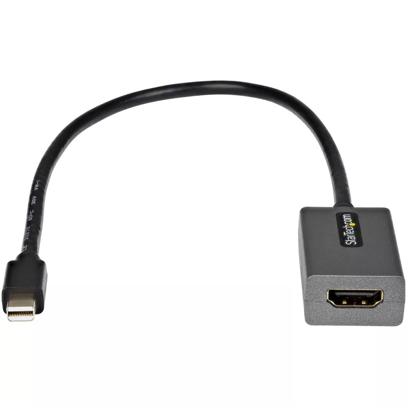 StarTech.com Mini DisplayPort - HDMI-sovitin - mDP - HDMI -sovitindongle - 1080p - Mini DisplayPort 1.2 - HDMI-näyttö - Mini DP - HDMI -videomuunnin - 30 cm kiinteä kaapeli - päivitetty versio MDP2HDMI:stä