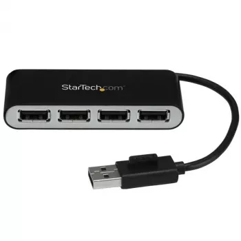 StarTech.com kannettava 4-porttinen USB 2.0 -keskitin integroidulla kaapelilla