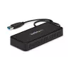 StarTech.com USB 3.0 Mini-Dock – kahden näytön USB-A-telakointiasema DisplayPort 4K 60Hz -videolla ja Gigabit Ethernetillä – 30 cm kaapeli – kannettava USB 3.1 Gen 1 Type-A -kannettavasovitin