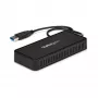 StarTech.com USB 3.0 Mini-Dock – kahden näytön USB-A-telakointiasema DisplayPort 4K 60Hz -videolla ja Gigabit Ethernetillä – 30 cm kaapeli – kannettava USB 3.1 Gen 1 Type-A -kannettavasovitin