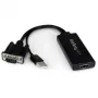 StarTech.com VGA - HDMI -sovitin USB-äänellä ja virransyötöllä – kannettava VGA - HDMI -muunnin – 1080p