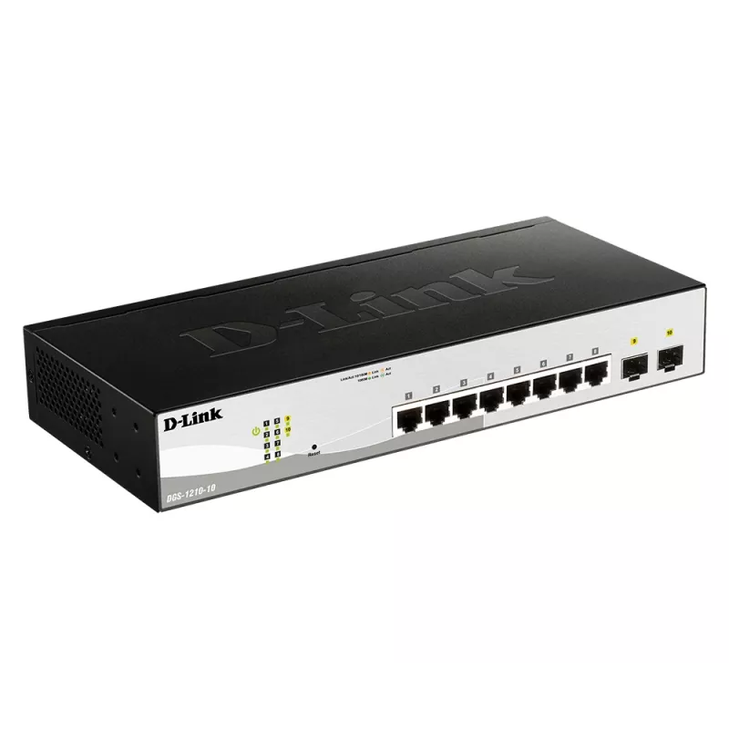 D-Link 10-porttinen Gigabit Smart Managed -kytkin 2 SFP-portilla