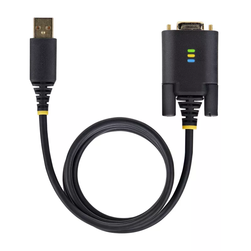 StarTech.com 3 m USB - sarja-sovitinkaapeli, COM-säilytys, vaihdettavat ruuvit/mutterit, USB-A - DB9 RS232, FTDI IC, ESD-suoja, Windows/macOS/Linux