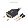 StarTech.com 3 m USB - sarja-sovitinkaapeli, COM-säilytys, vaihdettavat ruuvit/mutterit, USB-A - DB9 RS232, FTDI IC, ESD-suoja, Windows/macOS/Linux