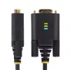 StarTech.com 1 m USB - nollamodeemi sarjasovitinkaapeli, vaihdettavat DB9-ruuvit/mutterit, COM Retention, USB-A - RS232, FTDI, Level-4 ESD-suoja, Windows/macOS/ChromeOS/Linux – kestävä TPE-rakenne