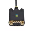 StarTech.com 1 m USB - nollamodeemi sarjasovitinkaapeli, vaihdettavat DB9-ruuvit/mutterit, COM Retention, USB-A - RS232, FTDI, Level-4 ESD-suoja, Windows/macOS/ChromeOS/Linux – kestävä TPE-rakenne