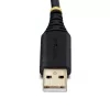 StarTech.com 1 m USB - nollamodeemi sarjasovitinkaapeli, vaihdettavat DB9-ruuvit/mutterit, COM Retention, USB-A - RS232, FTDI, Level-4 ESD-suoja, Windows/macOS/ChromeOS/Linux – kestävä TPE-rakenne