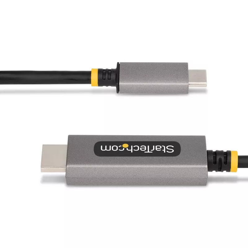 StarTech.com 10ft (3m) USB-C - HDMI -sovitinkaapeli, 8K 60Hz, 4K 144Hz, HDR10, USB Type-C - HDMI 2.1 -videomuunninkaapeli, USB-C DP Alt Mode/USB4/Thunderbolt 3/4 -yhteensopiva – USB-C-kannettava - HDMI-näyttö