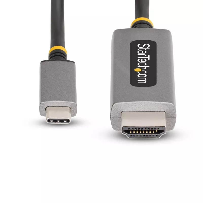 StarTech.com 10ft (3m) USB-C - HDMI -sovitinkaapeli, 8K 60Hz, 4K 144Hz, HDR10, USB Type-C - HDMI 2.1 -videomuunninkaapeli, USB-C DP Alt Mode/USB4/Thunderbolt 3/4 -yhteensopiva – USB-C-kannettava - HDMI-näyttö