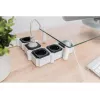 Jatkojohto Digitus joustava 4-osainen 2 USB-portilla ja kytkimellä