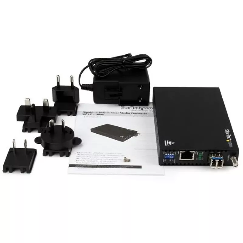 StarTech.com Gigabit Ethernet kupari-kuitu-mediakonvertteri - SM LC - 10 km