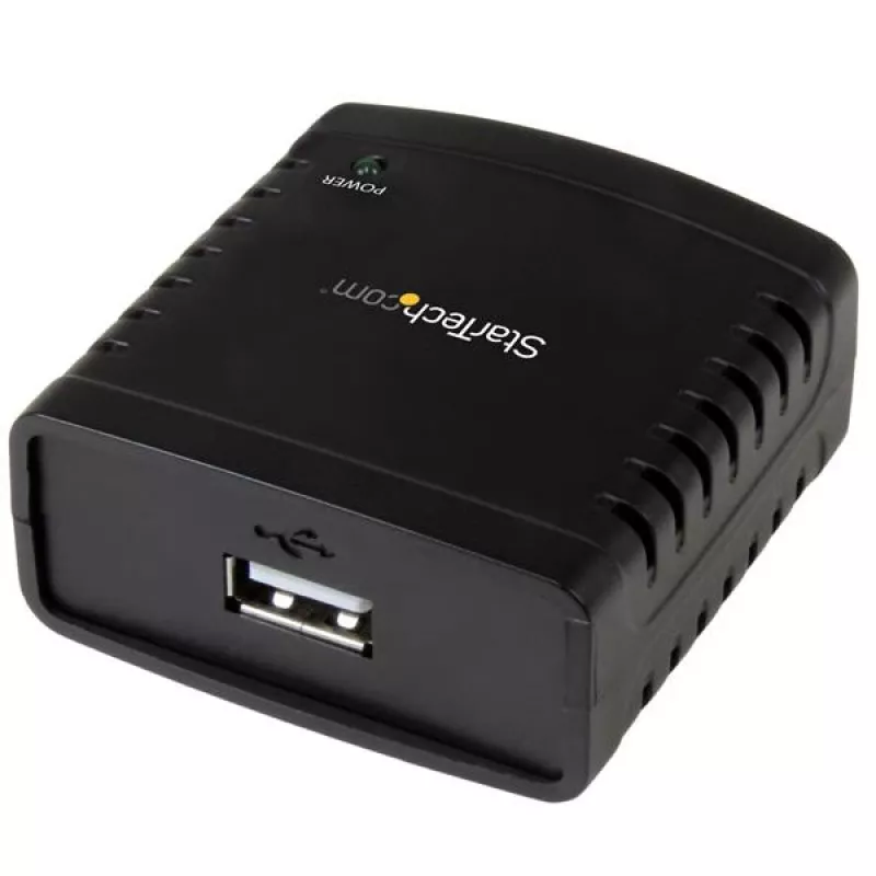 StarTech.com 10/100Mbps Ethernet-USB 2.0 -verkkotulostuspalvelin LPR
