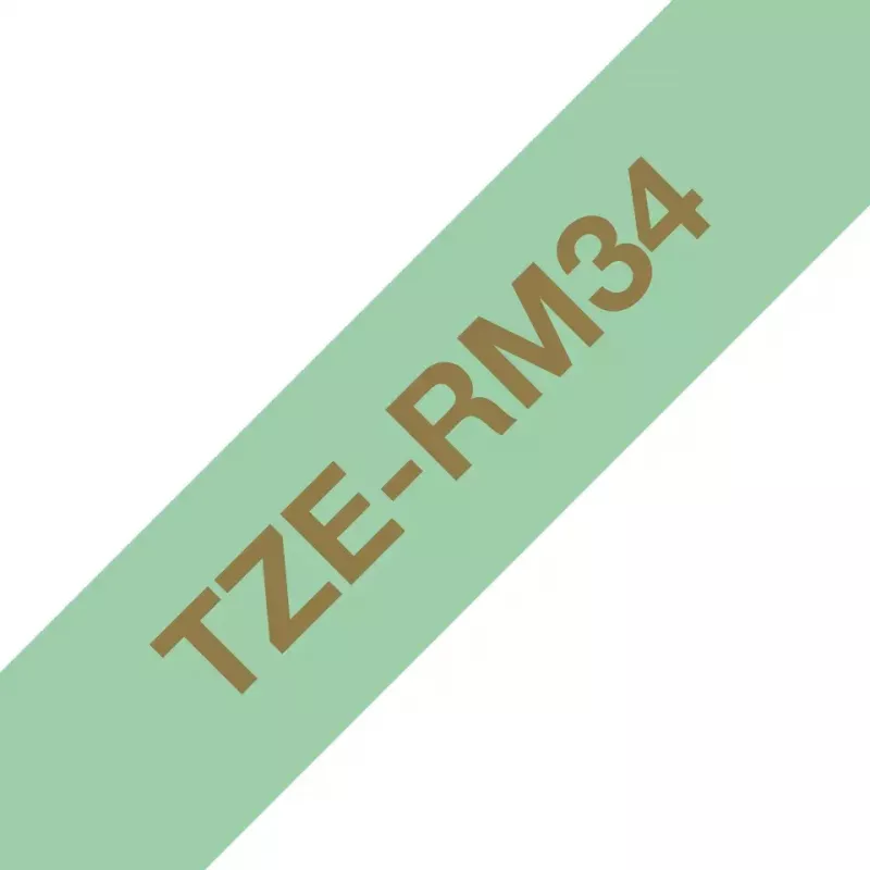 Brother TZE-RM34 tarranauha kulta mintunvihreällä