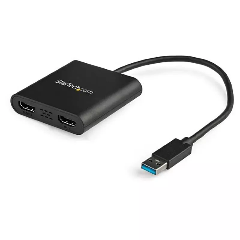 StarTech.com USB 3.0 - Dual HDMI -sovitin, USB-2x HDMI -näyttökonvertteri Windowsille (ei tue macOS/ChromeOS/Linux) - TAA