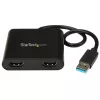 StarTech.com USB 3.0 - Dual HDMI -sovitin, USB-2x HDMI -näyttökonvertteri Windowsille (ei tue macOS/ChromeOS/Linux) - TAA