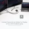 StarTech.com USB 3.0 - Dual HDMI -sovitin, USB-2x HDMI -näyttökonvertteri Windowsille (ei tue macOS/ChromeOS/Linux) - TAA