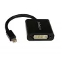 StarTech.com MDP2DVI3 Mini DisplayPort–DVI-sovitin, 1920x1200 (WUXGA), passiivinen, Thunderbolt-yhteensopiva, 17 cm, musta