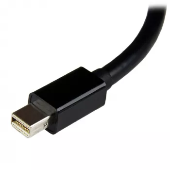 StarTech.com MDP2DVI3 Mini DisplayPort–DVI-sovitin, 1920x1200 (WUXGA), passiivinen, Thunderbolt-yhteensopiva, 17 cm, musta