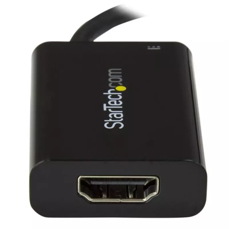 StarTech.com USB-C - HDMI 2.0 -sovitin Power Delivery -toiminnolla - 4K 60Hz USB Type-C - HDMI-näytön videosovitin - 60W PD -läpivientilatausliitäntä - Thunderbolt 3 -yhteensopiva - musta