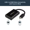 StarTech.com USB-C - HDMI 2.0 -sovitin Power Delivery -toiminnolla - 4K 60Hz USB Type-C - HDMI-näytön videosovitin - 60W PD -läpivientilatausliitäntä - Thunderbolt 3 -yhteensopiva - musta