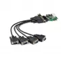 StarTech.com 4-porttinen PCI Express RS232 sarja-adapterikortti – PCIe RS232 sarja-host-ohjainkortti – PCIe sarja DB9 – 16950 UART – Low Profile -laajennuskortti – Windows/Linux – TAA