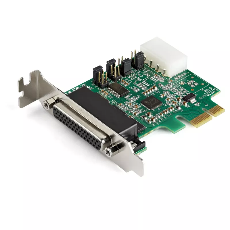 StarTech.com 4-porttinen PCI Express RS232 sarja-adapterikortti – PCIe RS232 sarja-host-ohjainkortti – PCIe sarja DB9 – 16950 UART – Low Profile -laajennuskortti – Windows/Linux – TAA