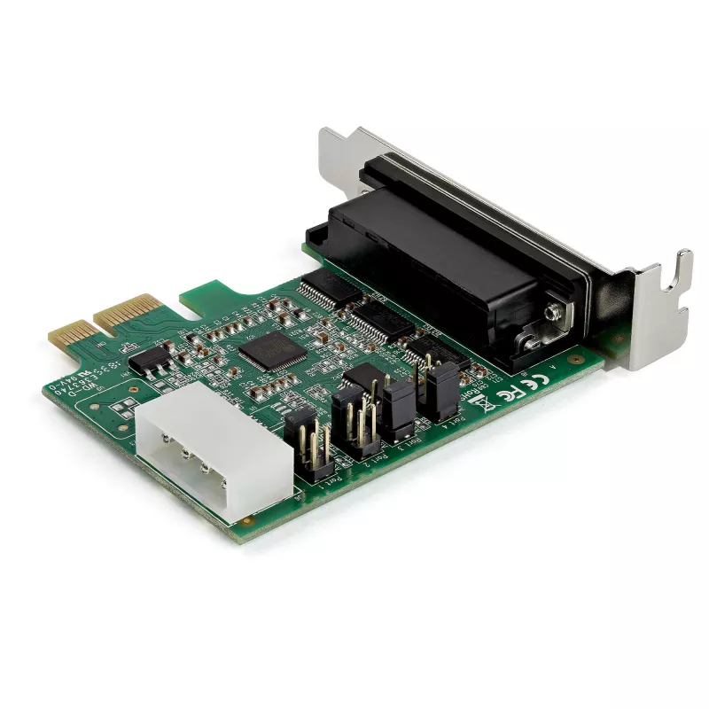 StarTech.com 4-porttinen PCI Express RS232 sarja-adapterikortti – PCIe RS232 sarja-host-ohjainkortti – PCIe sarja DB9 – 16950 UART – Low Profile -laajennuskortti – Windows/Linux – TAA