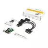 StarTech.com 4-porttinen PCI Express RS232 sarja-adapterikortti – PCIe RS232 sarja-host-ohjainkortti – PCIe sarja DB9 – 16950 UART – Low Profile -laajennuskortti – Windows/Linux – TAA